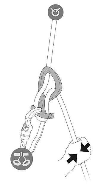 PETZL - DESCENDEUR PIRANA CLUB