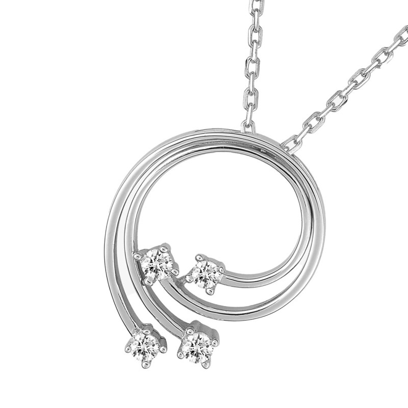 Collier Femme - Oxyde de zirconium - Argent 925 - Longueur : 42 cm