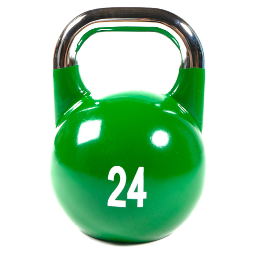 Halter de competição em ferro fundido com logotipo pintado, 24 kg