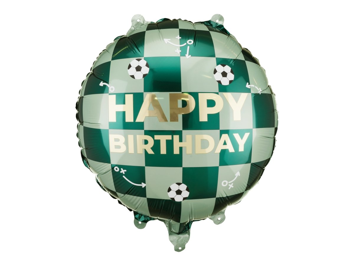 Happy Birthday Helium Ballon Voetbal Leeg 35cm