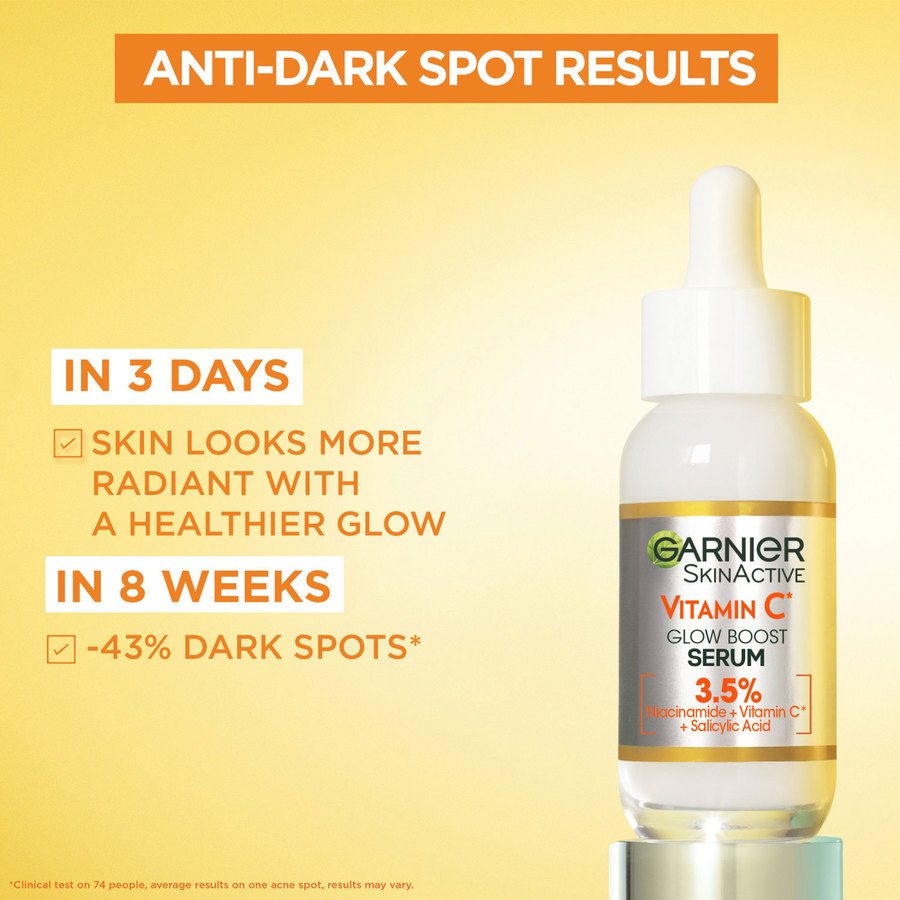 Garnier SkinActive Vitamin C Glow Boost Serum 30ml
