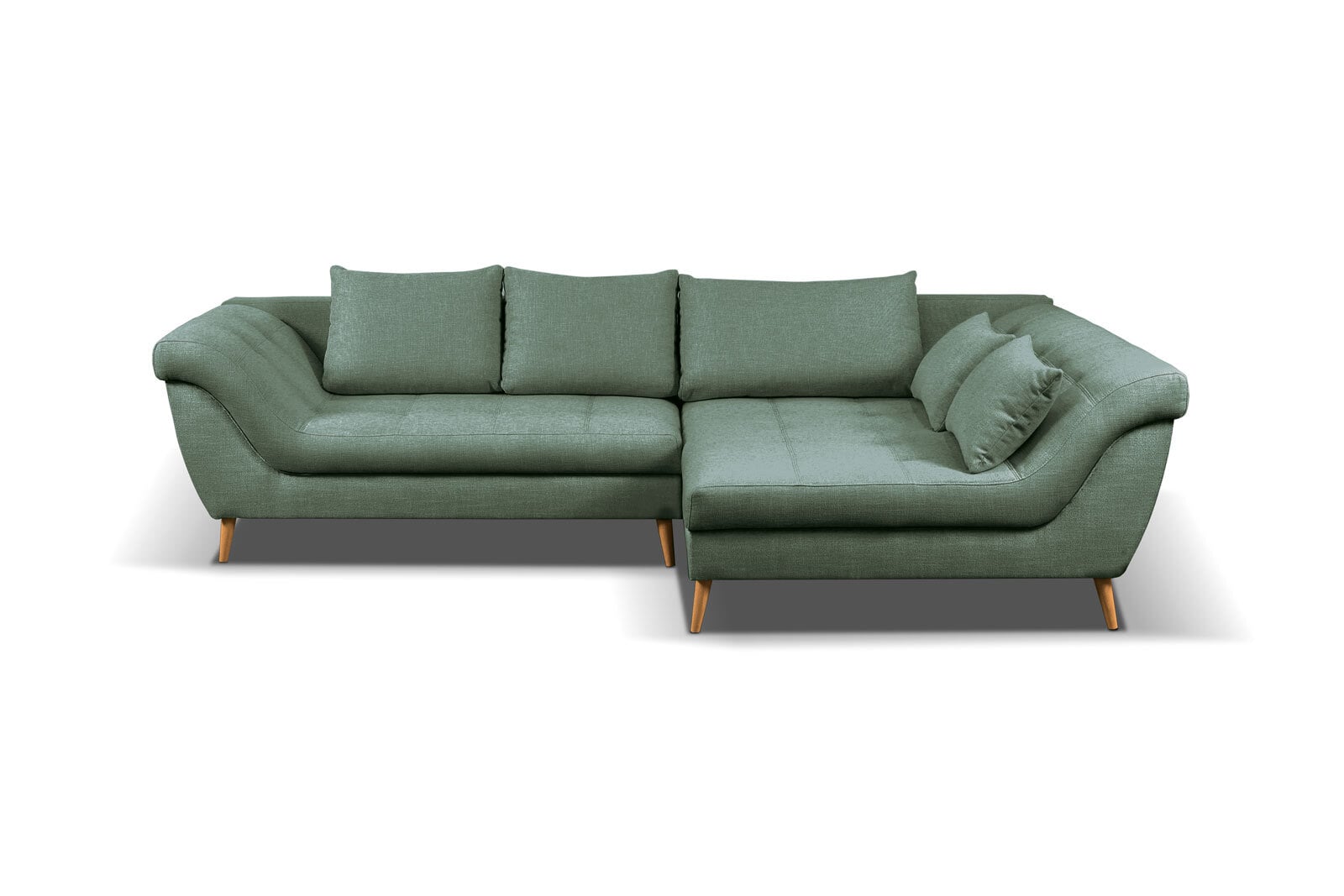 Ecksofa ANDERSON 315 x 175 cm olivgrün