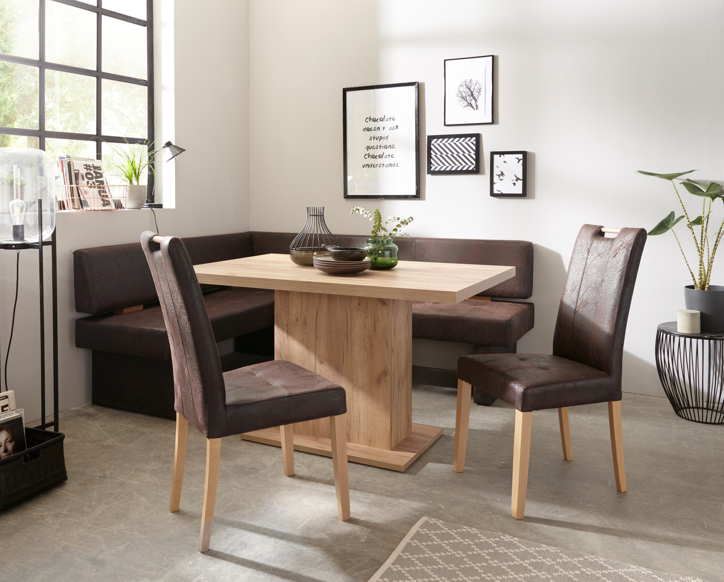 Home affaire Säulen-Esstisch »Cross« Breite 136 cm