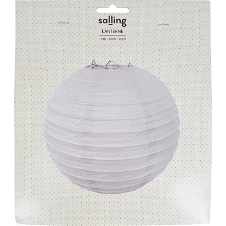 Salling papirslanterne Ø:20 cm - Hvid