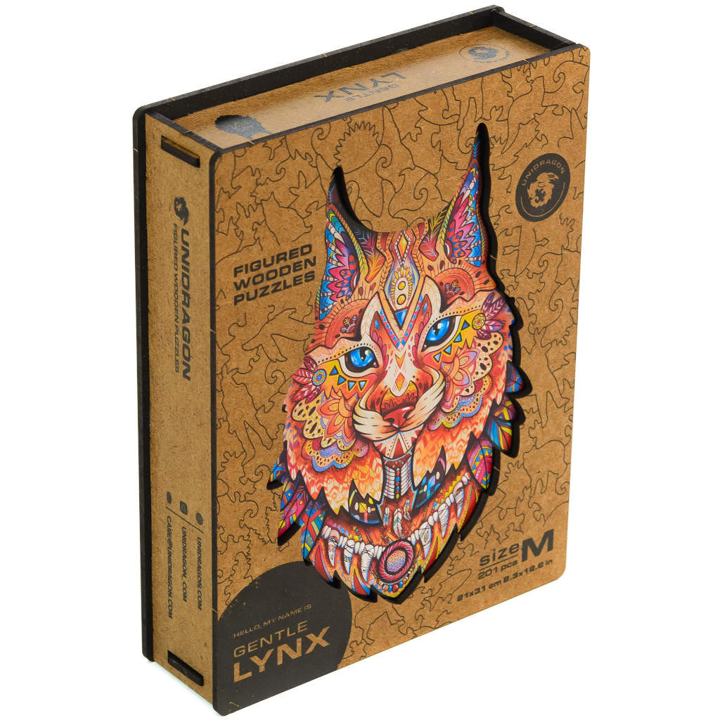 Puzzle en Bois - Lynx Taille M