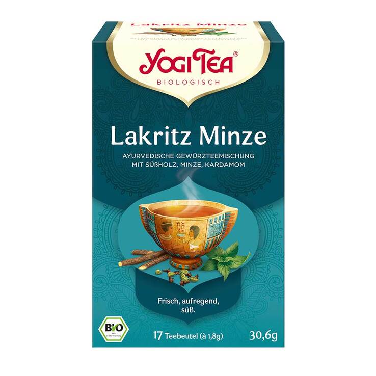 Yogi Tea Lakritz Minze Bio, 17X1.8 g