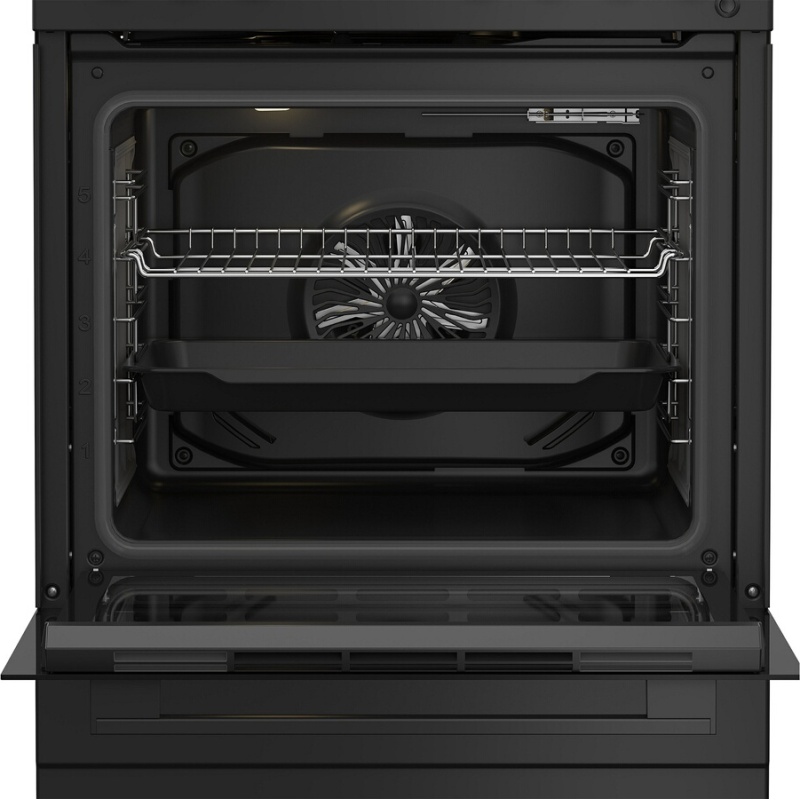 Cuisinière mixte Indesit I6M5PCB Noir
