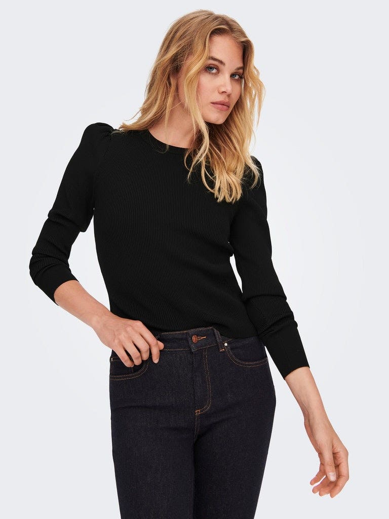 ONLY  Sally L/S Puff Pullover Knit