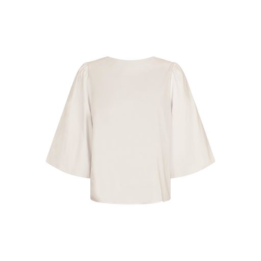 Neo Noir Lorraine Poplin Bluse, Ivory, 42