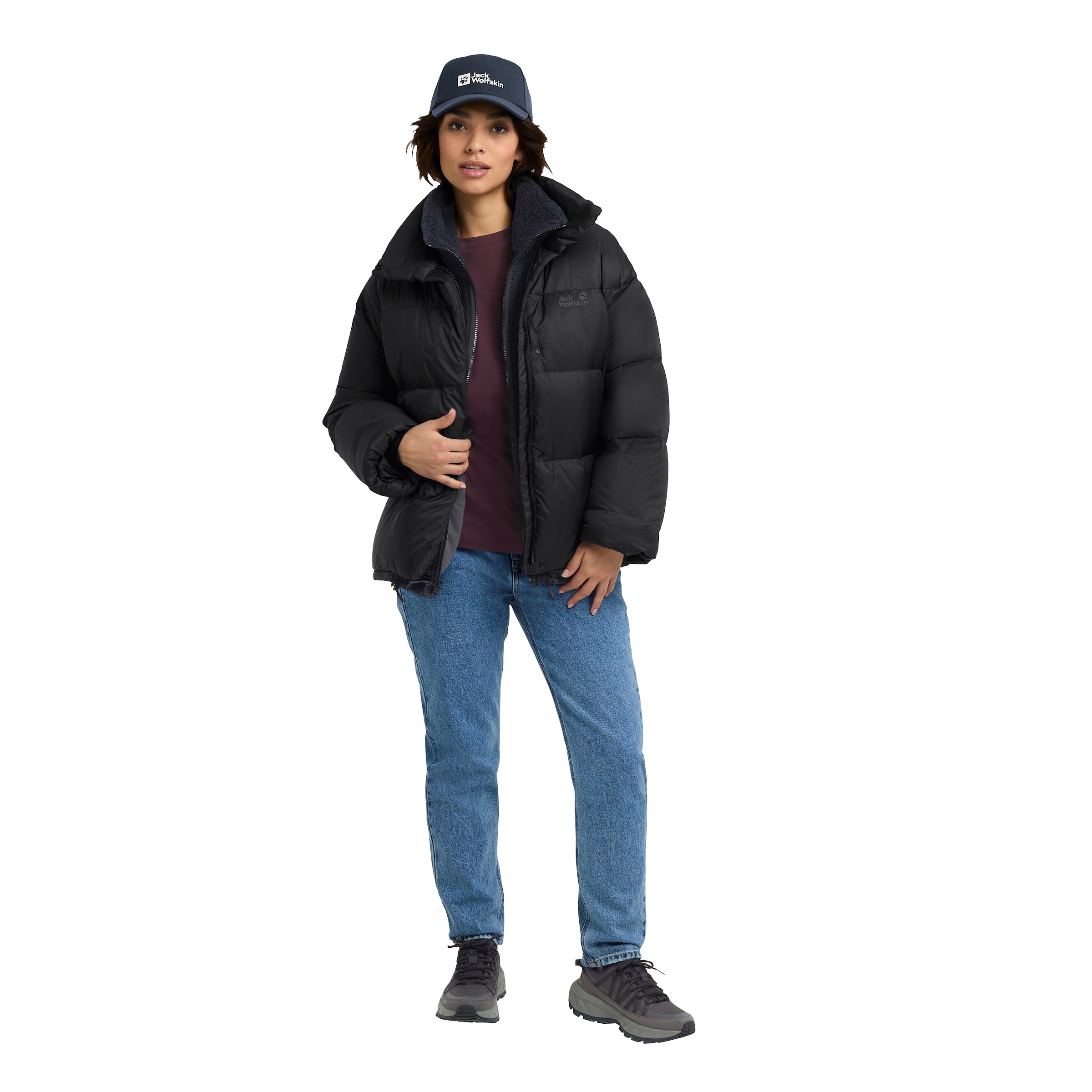 Jack Wolfskin Daunenjacke »ICY HILL JKT W RDS« Wärmend, winddicht, Daunenjacke
