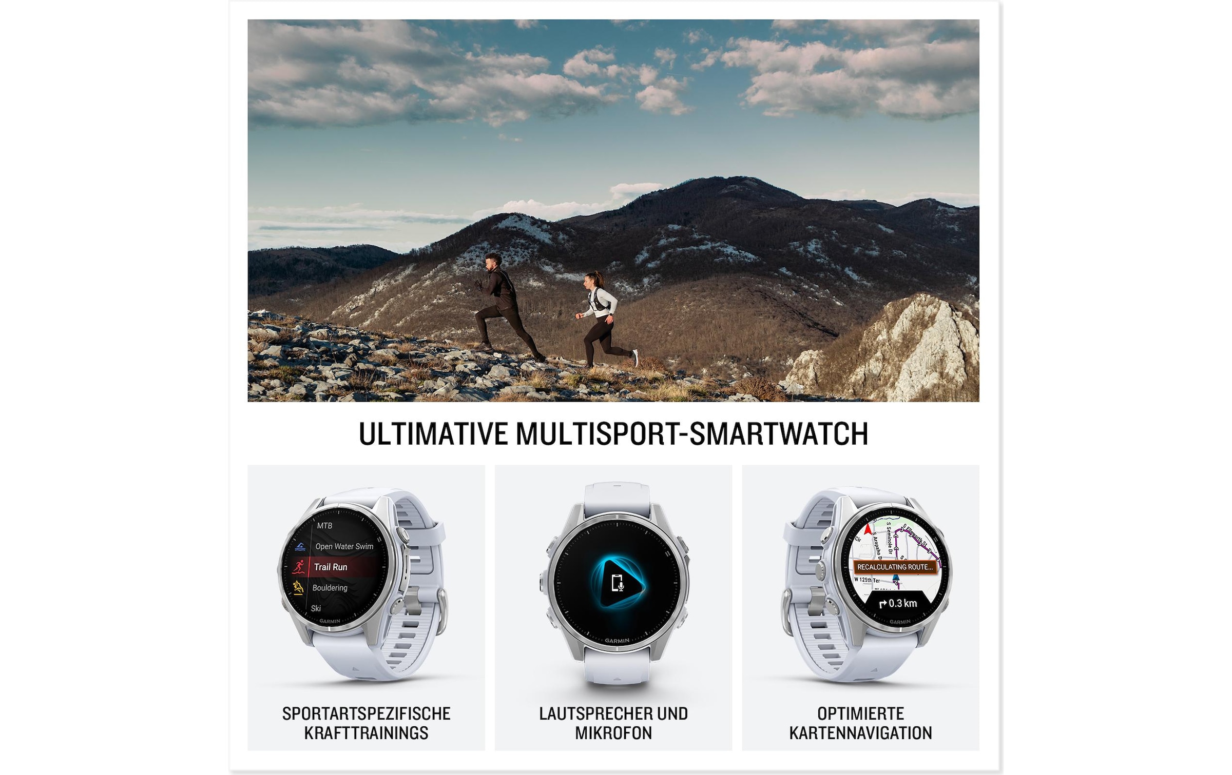 Garmin Smartwatch »Fenix 8 AMOLED, 43 mm« (3,289 cm / 1,3 ″)