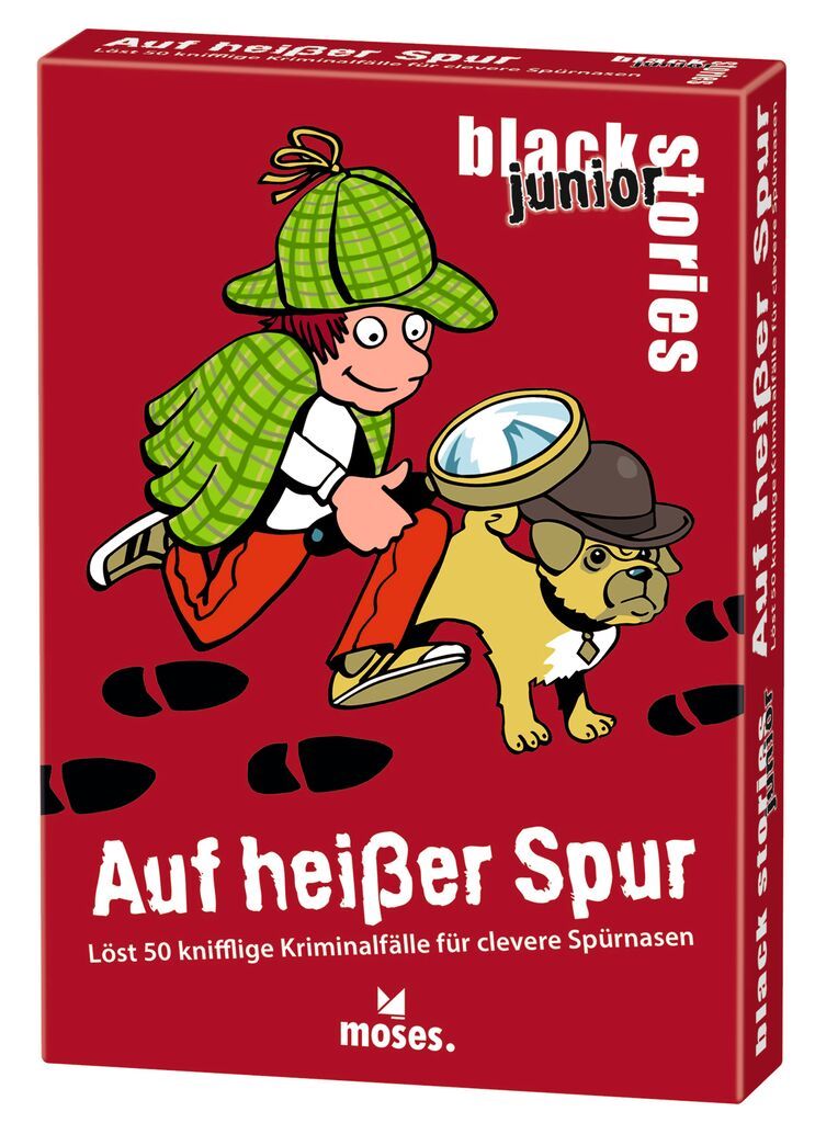 Rätselkarten BLACK STORIES JUNIOR - AUF HEIßER SPUR