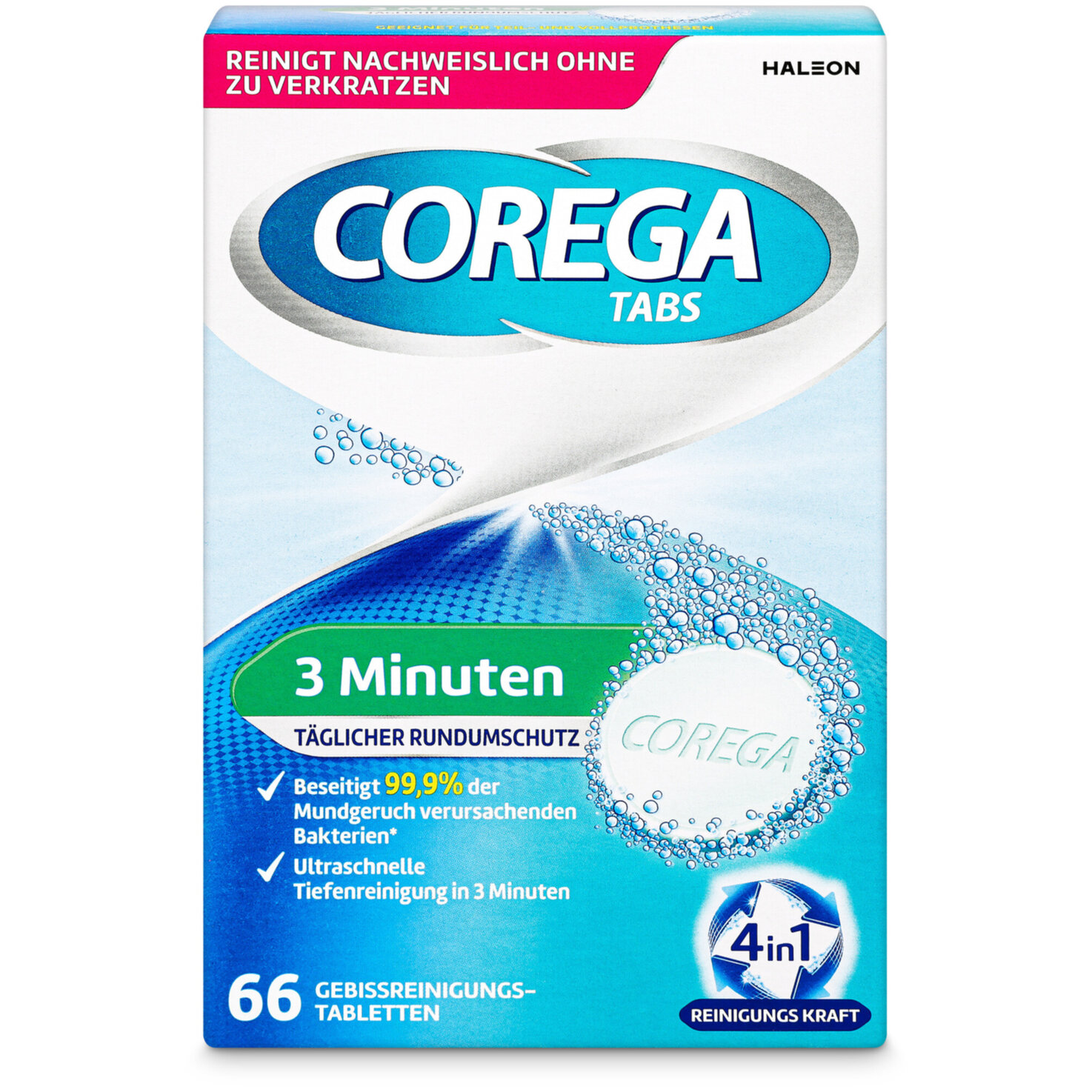 Corega Tabs 3 Minuten 66 Stück