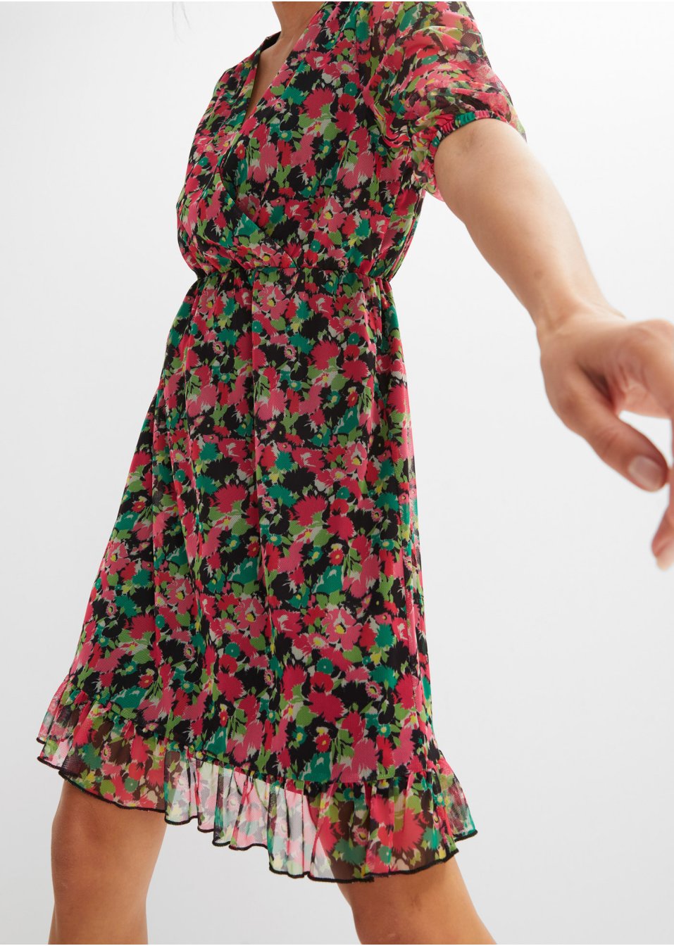 Robe en mesh imprimée
