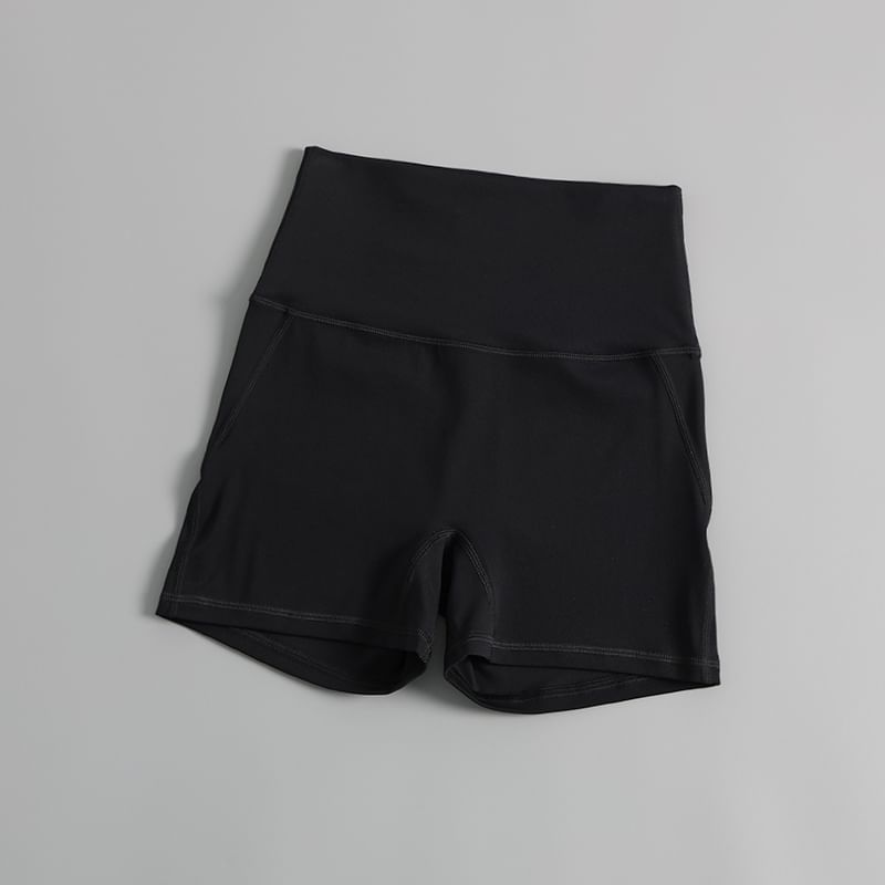 Claduodoe - Hoge taille effen yogashorts