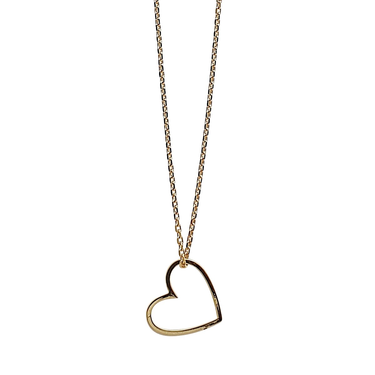 Collier mini coeur Charly doré 40 cm