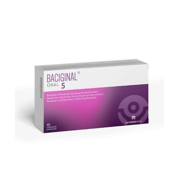 ISUS Baciginal Oral 5 30 Cápsulas