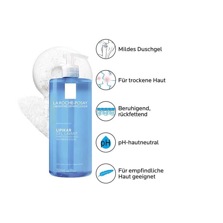La Roche Posay Lipikar Gel Lavant, 750 ml