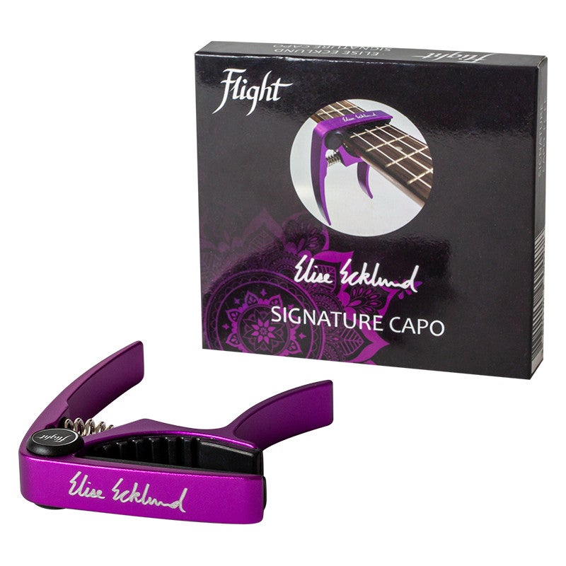 Flight Travel Series TUS-EE Sunset Pack Elise Ecklund Signature sopraan ukelele met gigbag en accessoires