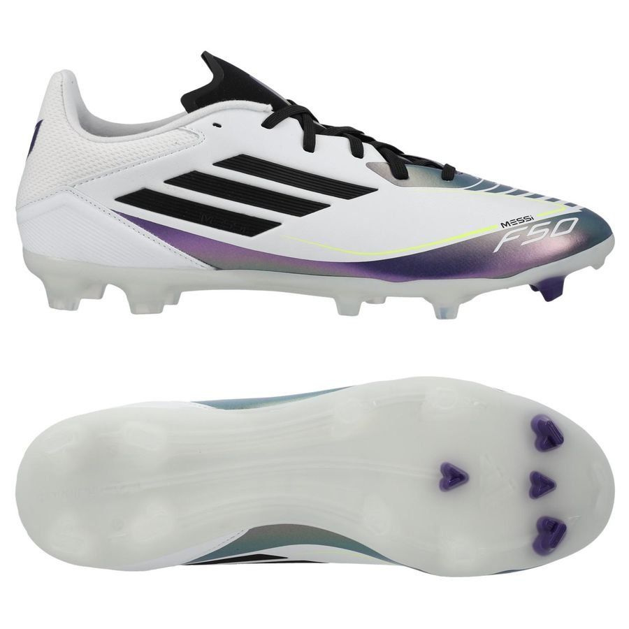 adidas F50 Messi League FG/AG Triunfo Estelar - Blanc/Noir/Violet