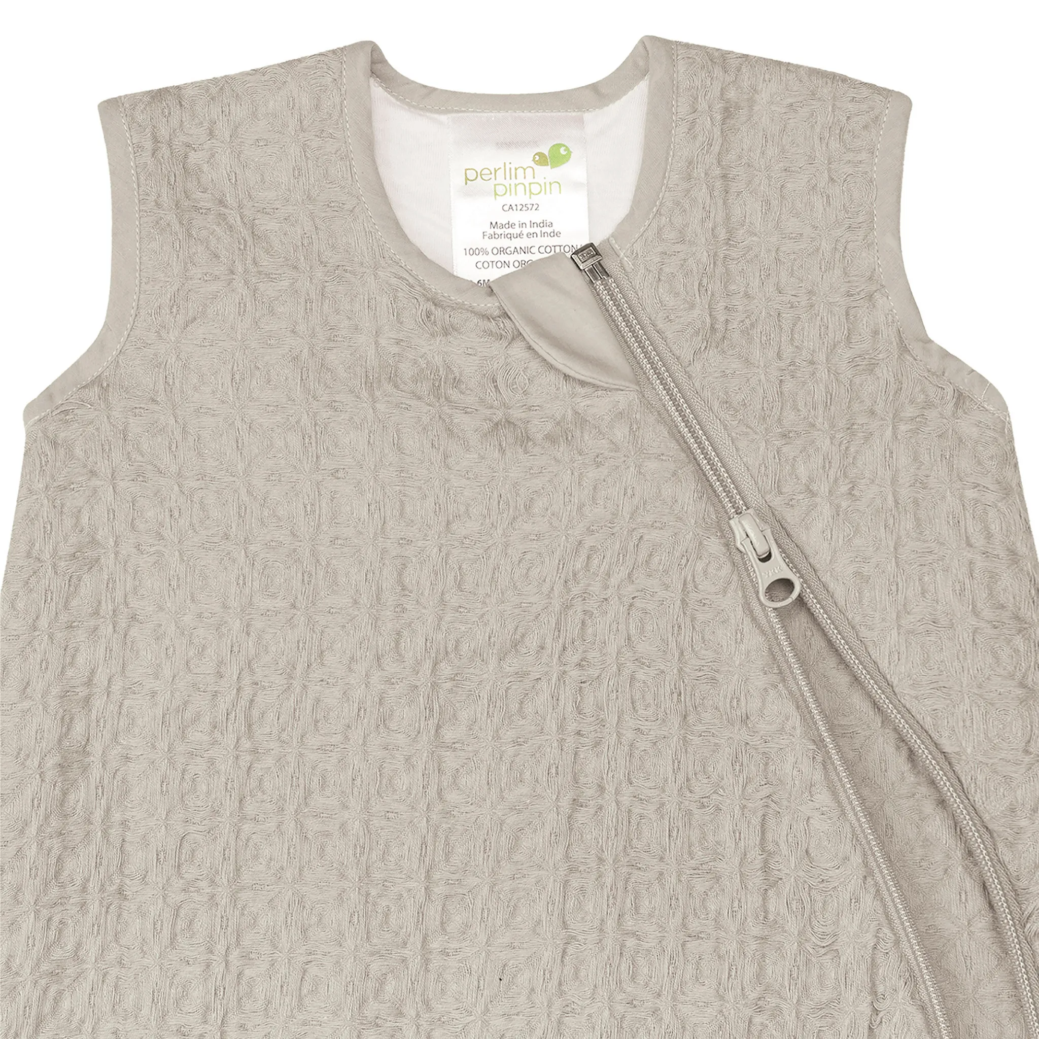 Perlimpinpin Sac de Nuit Mousseline Gauffré 0-36mois - Sauge