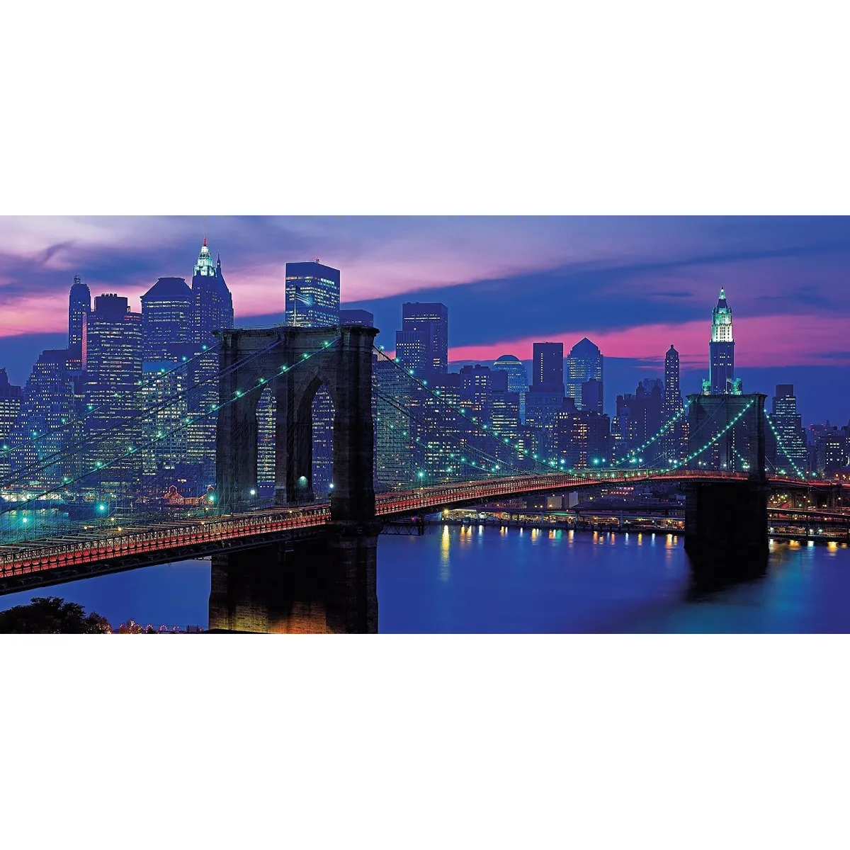 CLEMENTONI New York Pont de Brooklyn Violet