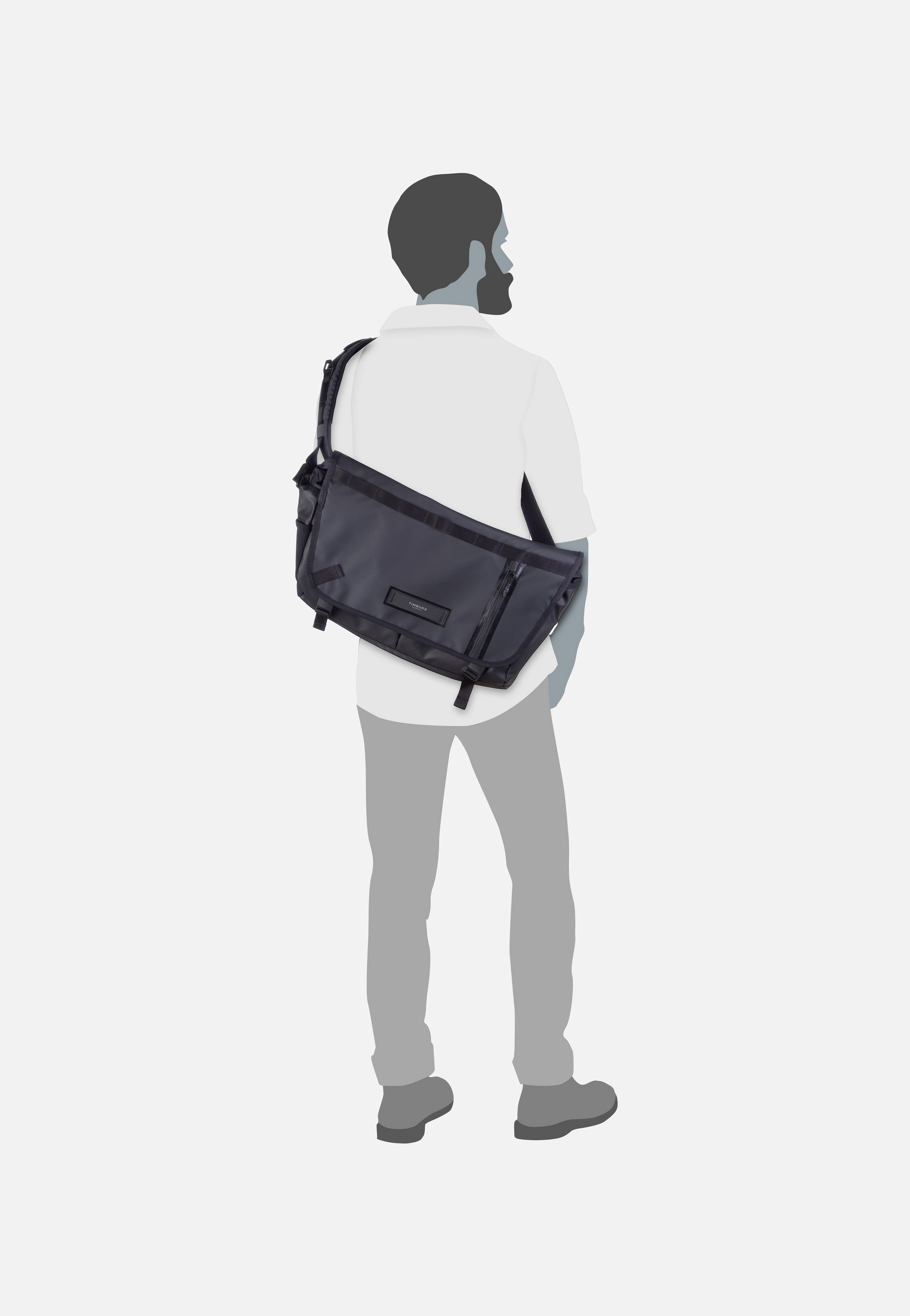 Especial Stash L Jet Black - Messenger Bag