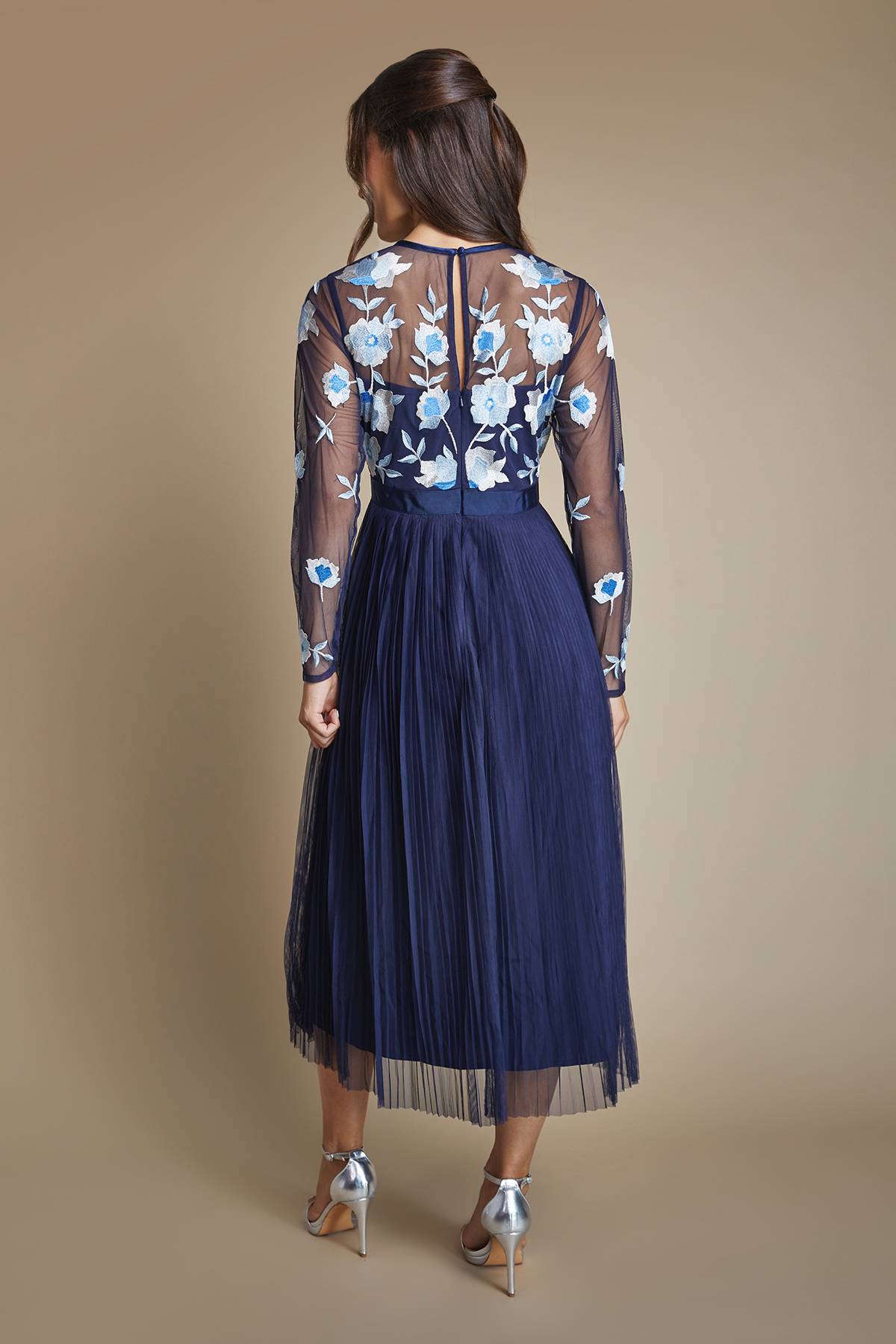 Coast Robe Longue De Demoiselle D'honneur Plissée Brodée