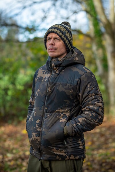 Veste Korda Insulated Hooded Jacket Dark Kamo