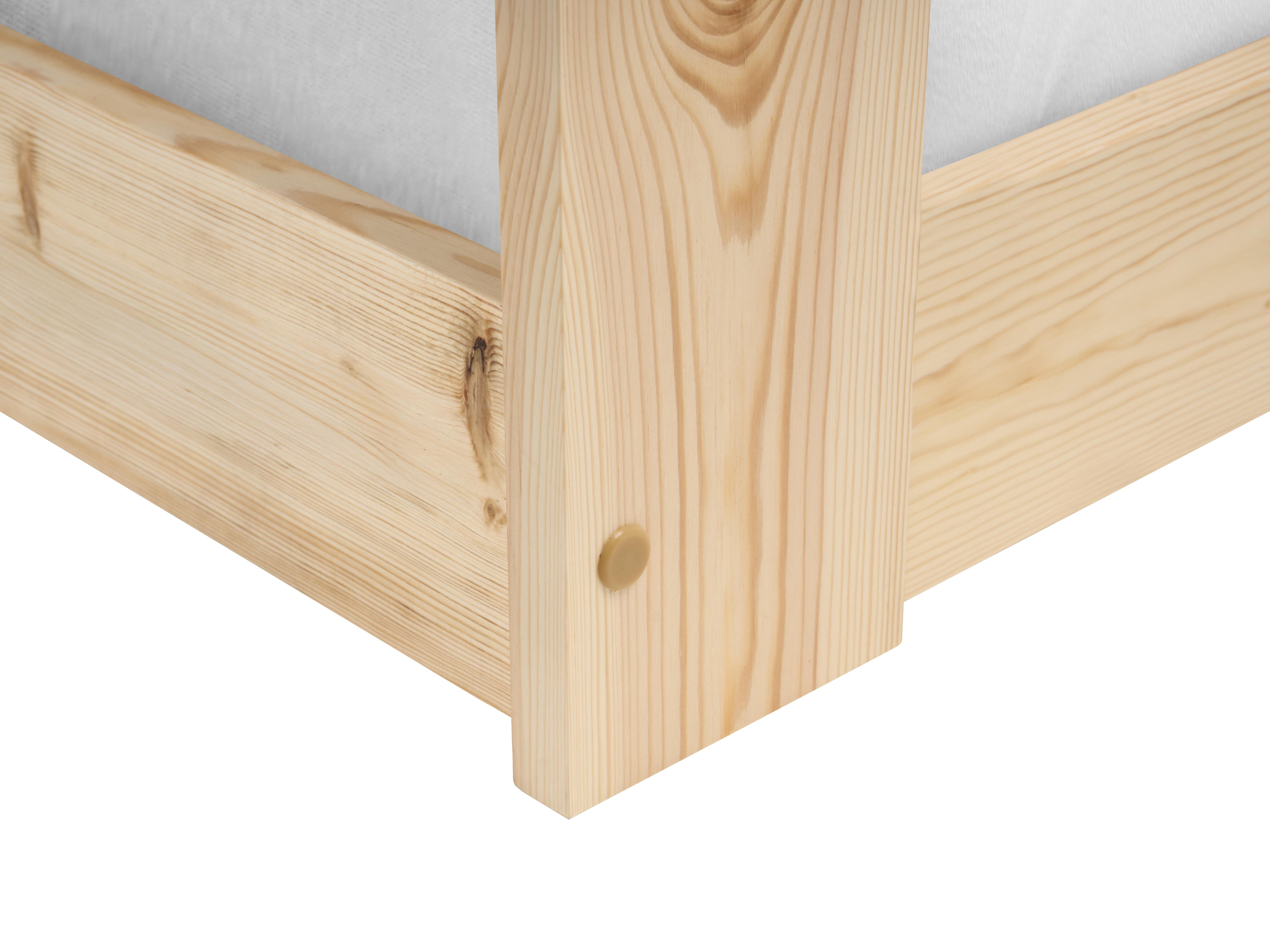 Kinderbed Dennenhout PRIMELLES 90 x 200 cm Lichtbruin