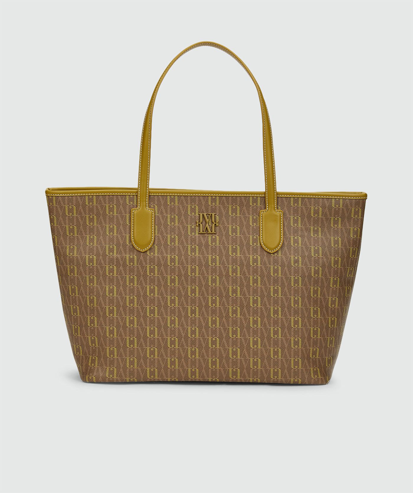 JV-HUDA shopper met logoprint - olive green