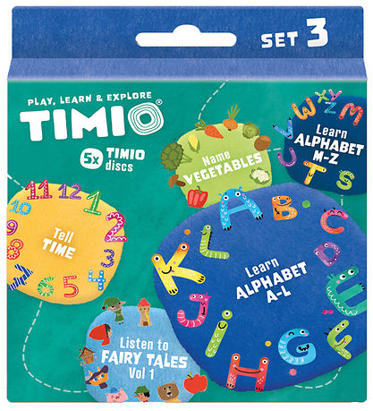 TIMIO Disc-Set 3 - Abenteuer, das Alphabet, Gemüse und Zeit
