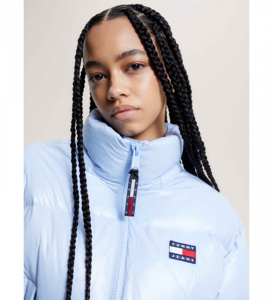 Jaqueta Tommy Jeans Alaska acolchoada e reciclada azul