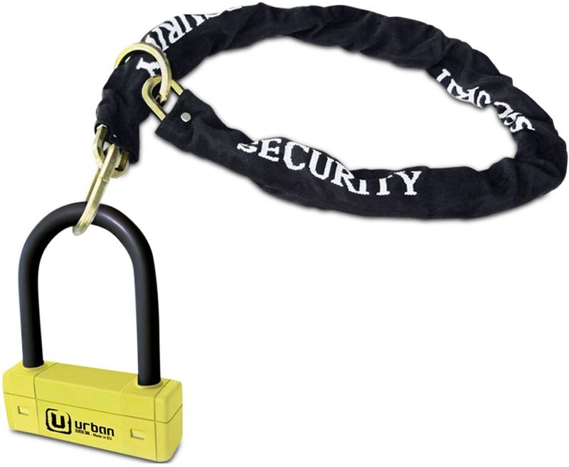 Urban - UR85120Y Antidiefstalapparaat - Ø10 + U Ø18 Loop Ketting - 120cm