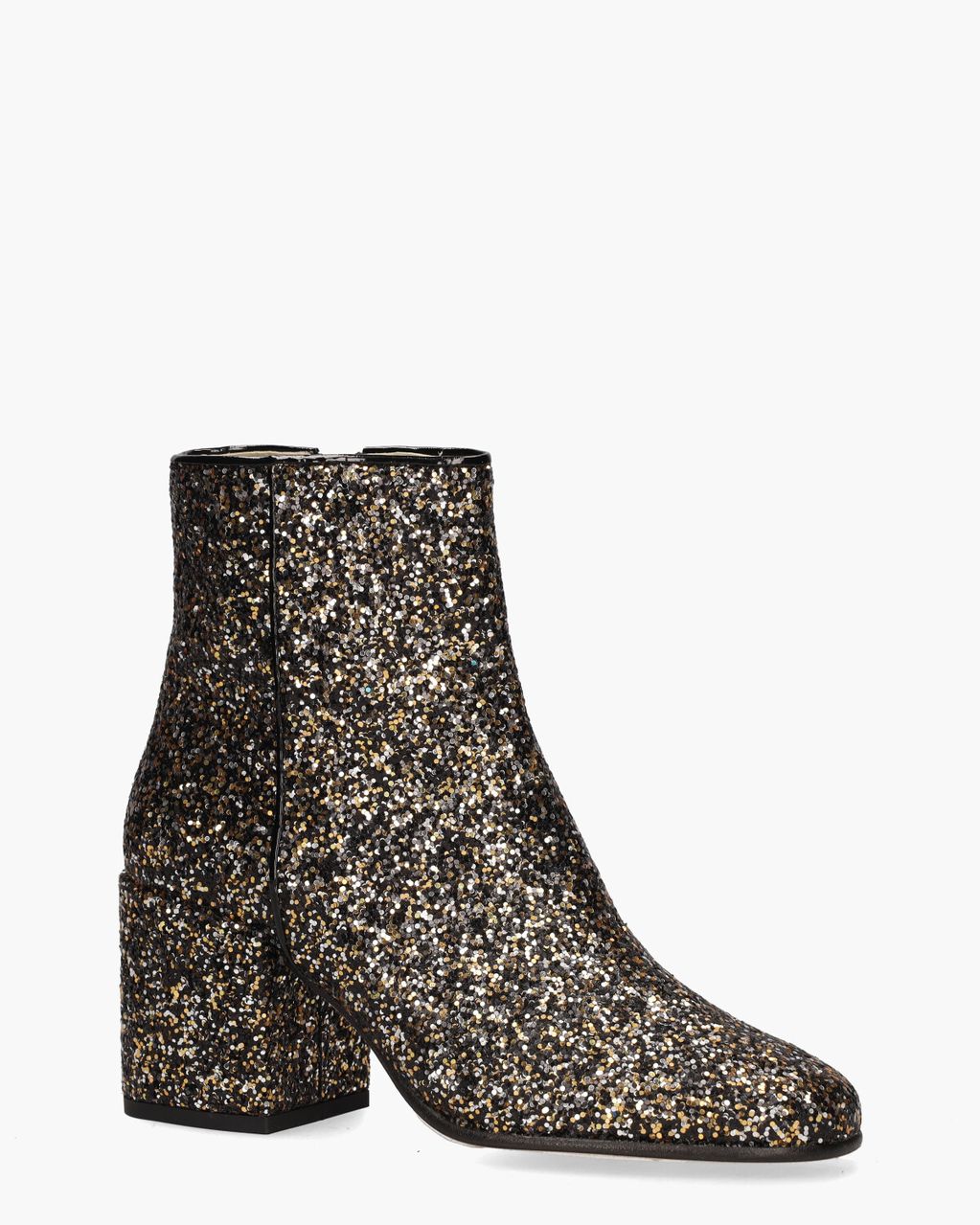 Nubikk Gigi Roma Glitter Zwart/Goud/Zilver Dames Enkelboots