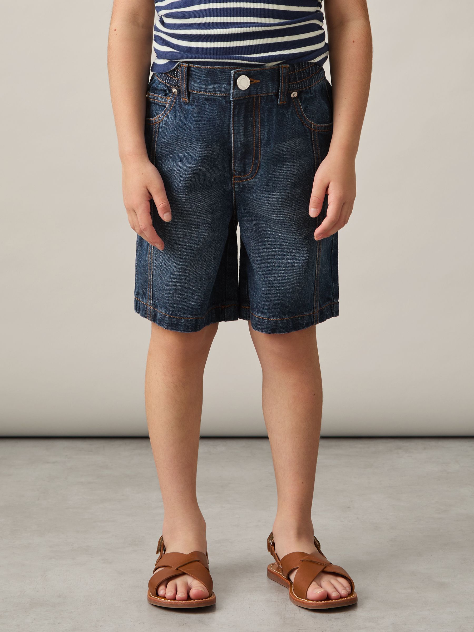 Reiss Petra Knee-Length Denim Shorts