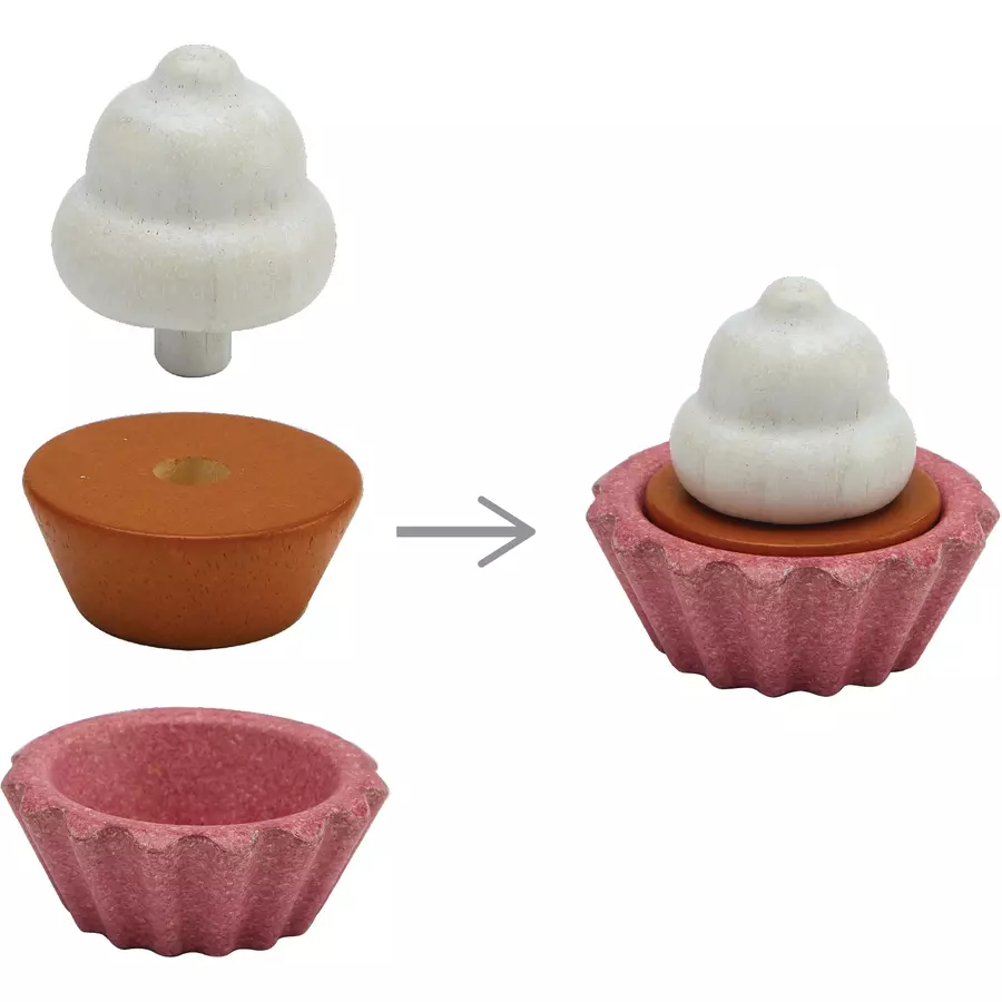 PlanToys Cupcakes Backset