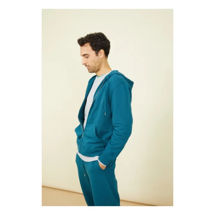 SMALLABLE BASICS Jogging Slim Homme Coton Bio | Vert canard