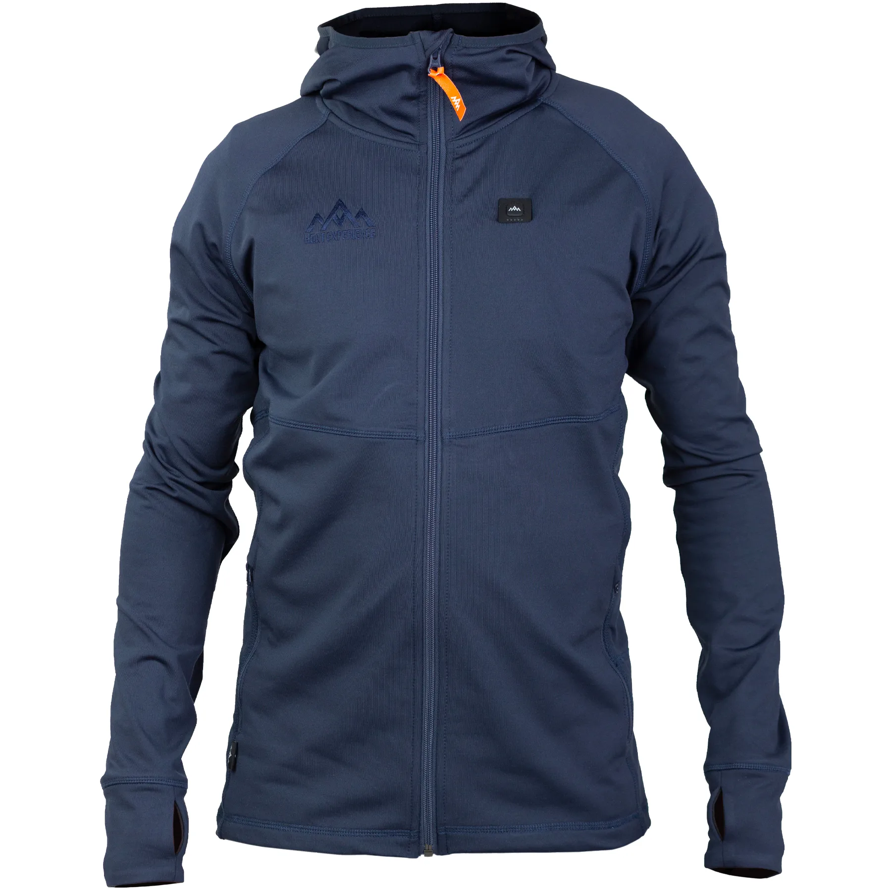 Heat Experience Men's Anyday Heated Zip Hoodie Navy/Blue