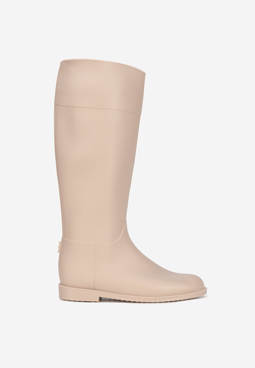Bottes en caoutchouc beige Angelena V2