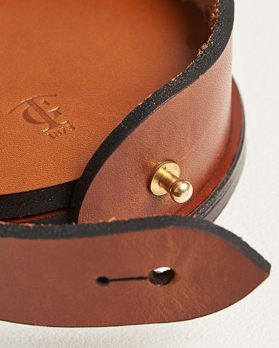 Tärnsjö Garveri Leather Coaster Set 006 Light Brown