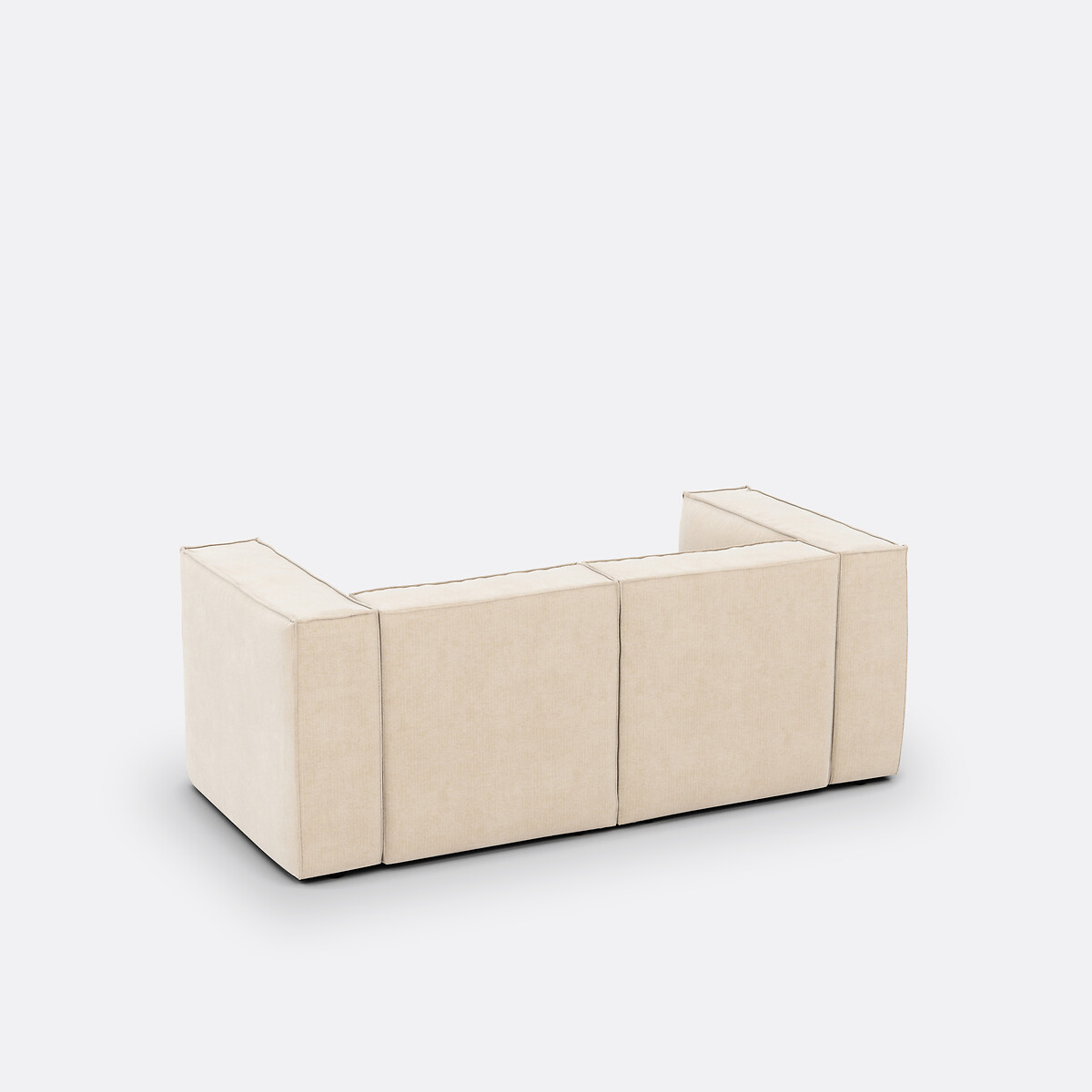 LA REDOUTE INTERIEURS<br>Sofá modular, 2 lugares, veludo cotelê vintage, Seven