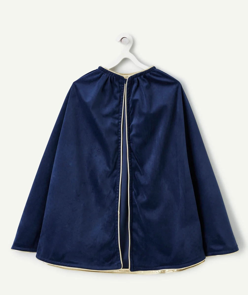 DÉGUISEMENT MAGICIEN EN VELOURS BLEU AVEC CHAPEAU ET CAPE