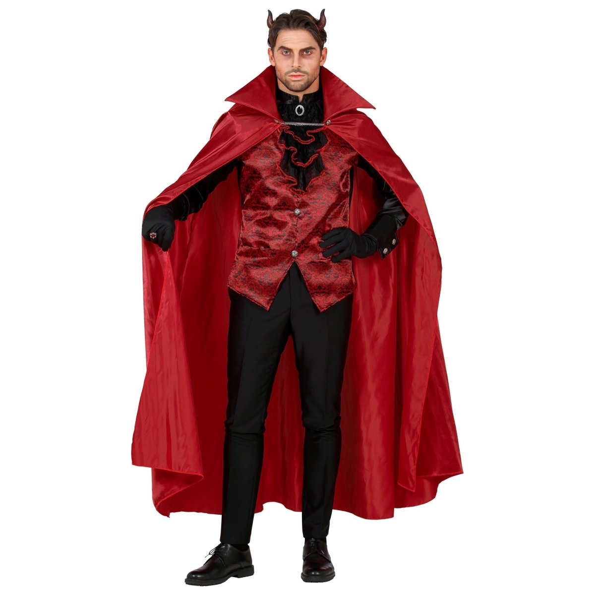 Halloween Kostuum Zwart Rood Heren Duivel
