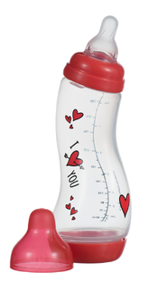 Difrax S-babyfles Natural 250ml - I Love You 1ST