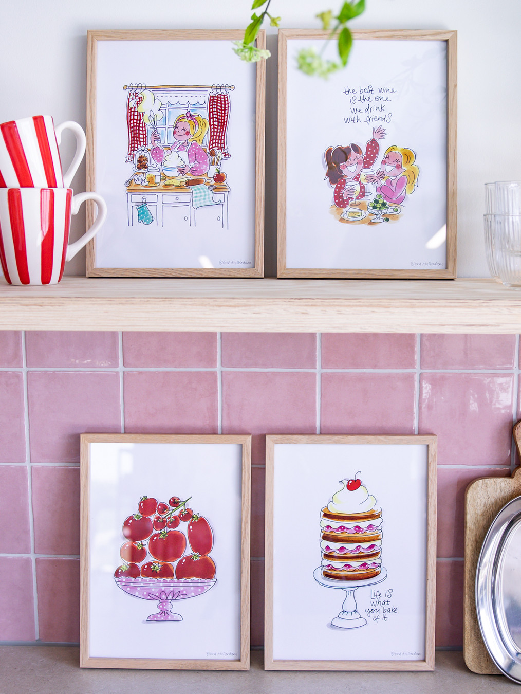 Poster A4 Even Bijkletsen Cake