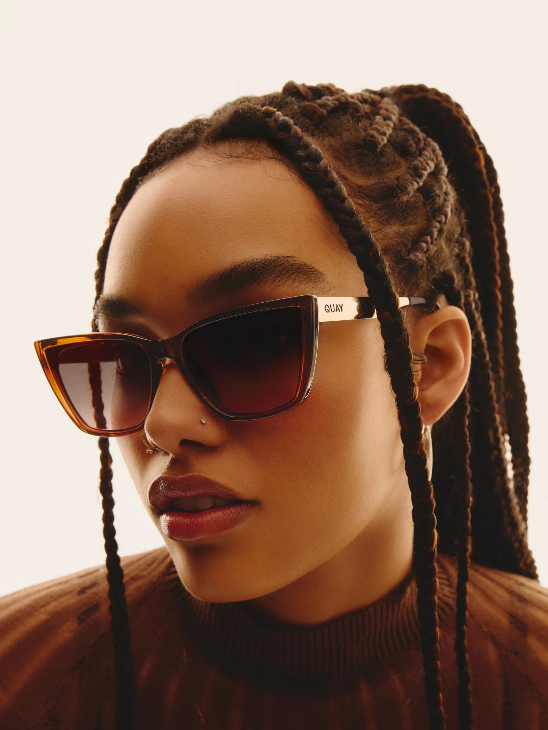 Crème - QUAY Call The Shots Remixed Sunglasses