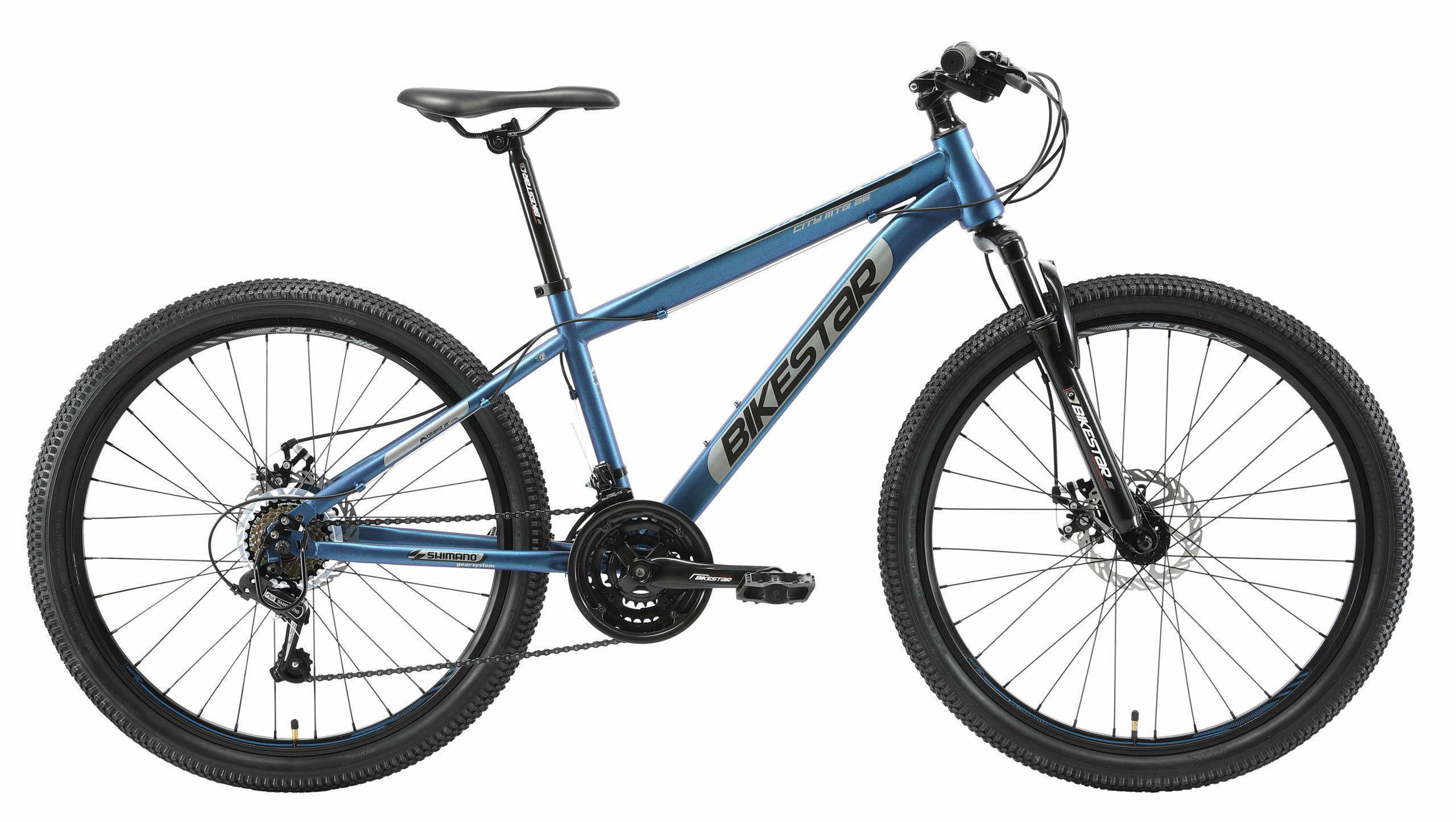 BikeStar Hardtail Staal MTB Medium 26 Inch 21 Speed