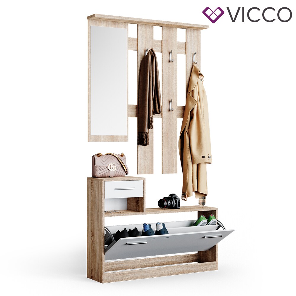Vicco Flurgarderobe Set Billy sonoma Garderobe Dielengarderobe Kompaktgarderobe