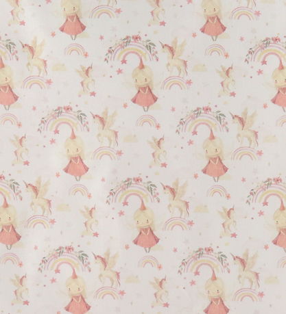 N?rgaard Madsens Senget?j - Voksen - Beige m. Prinsesser, Regnbu
